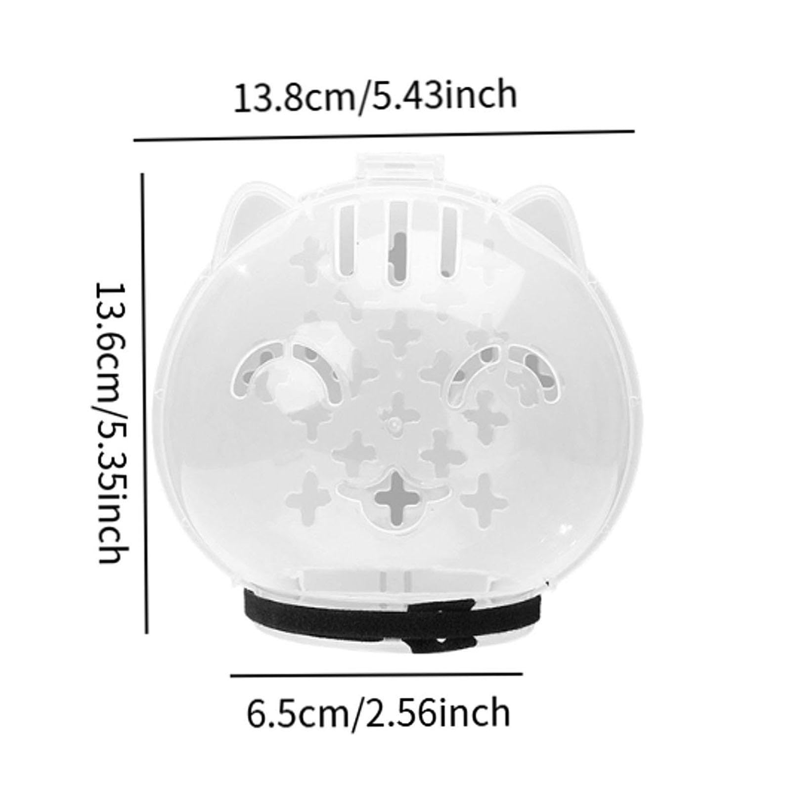 MagiDeal Bozal para Gato, Capucha para Gato, máscara Protectora, antimordeduras, Transpirable, con Forma de Bola y Zapatos para Cortar uñas, para Viajes en