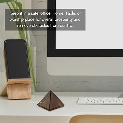 Miniatura 391 de Amazing Gemstone Piedras curativas de cristal de pirámide de labradorita, gran figura piramidal de 1 pulgada de pirámide de piedra natural