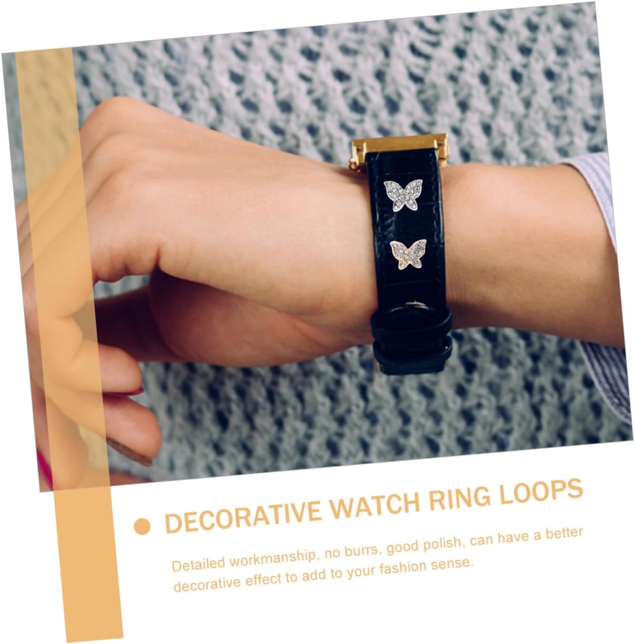 8 Pcs Watch Studs Watchband Decors Charms for Band Cell Phone Charms Belt