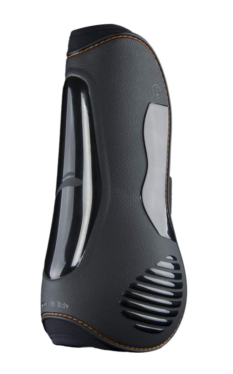 EQUICK eLight - Botas de caballo delanteras, color negro