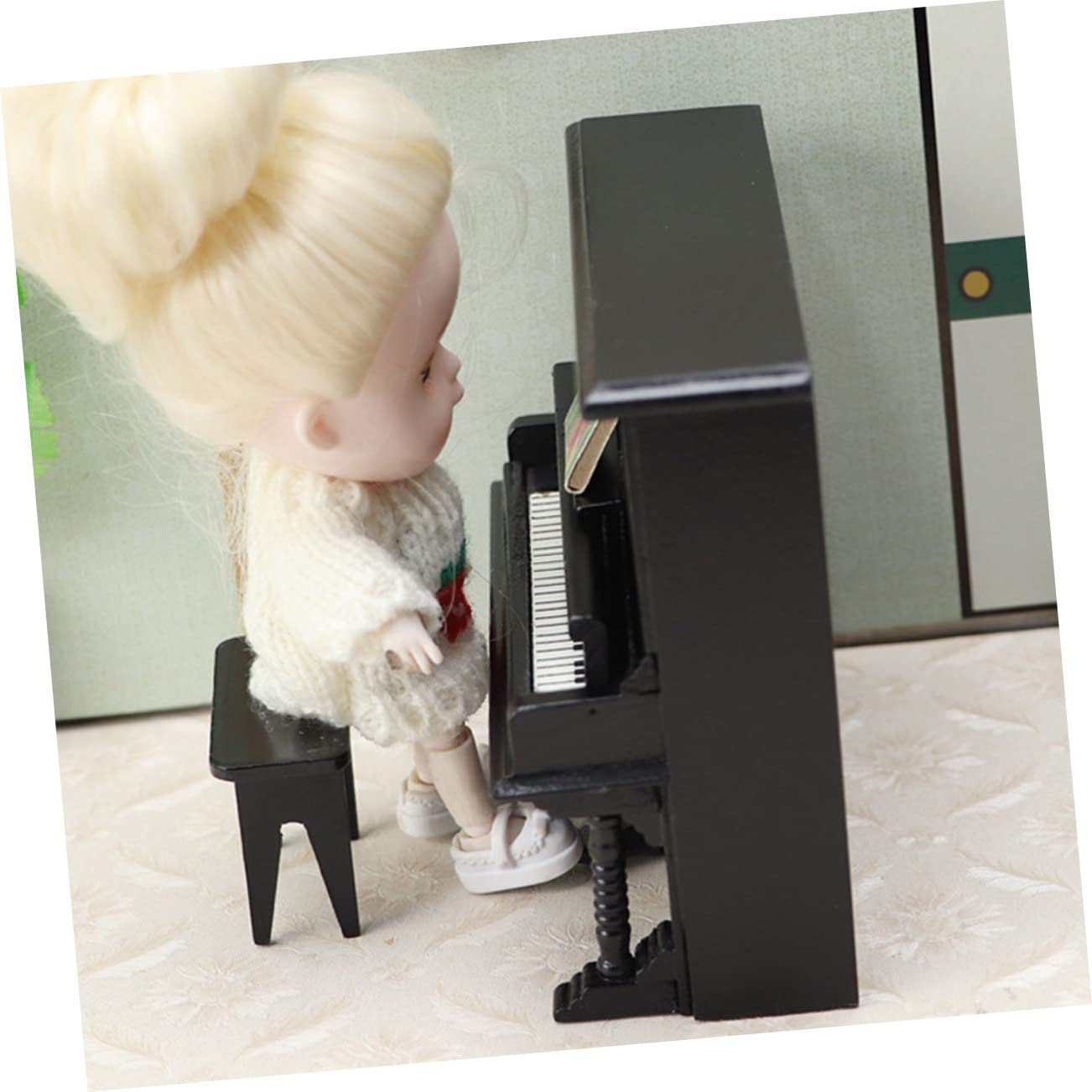 Amazon | 模擬ピアノ ミニハウス ヴィンテージピアノモデル