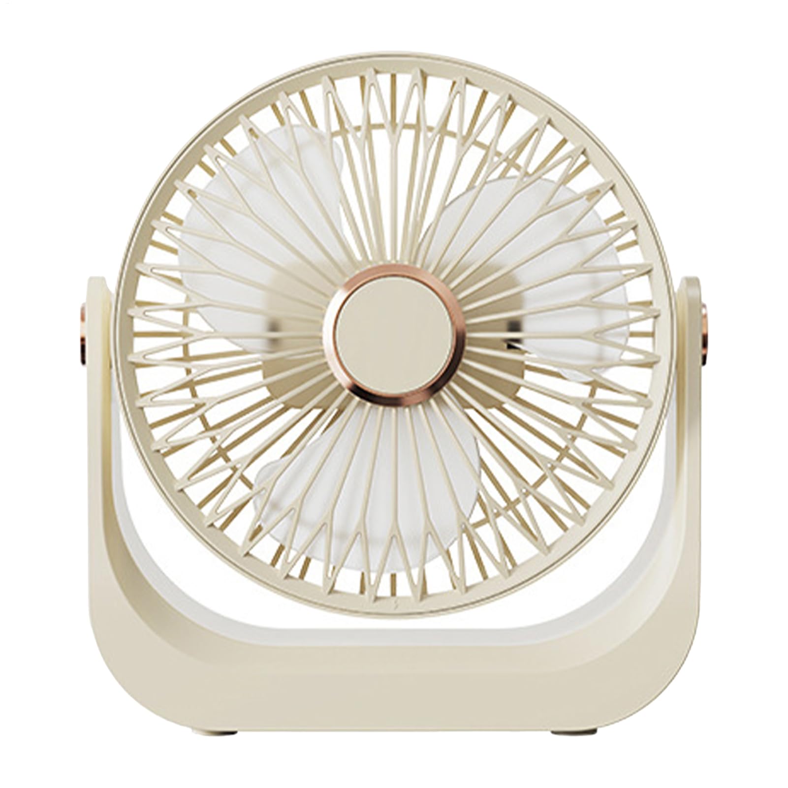 Ventilateur de bureau silencieux et rechargeable à 3 vitesses pour chambre