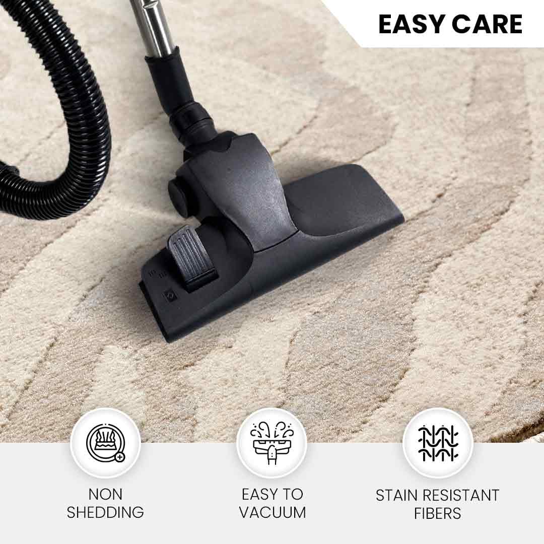 Livabliss Cybele Luanda Alfombra Geométrico, Salón – 160x220 cm, Gris Claro