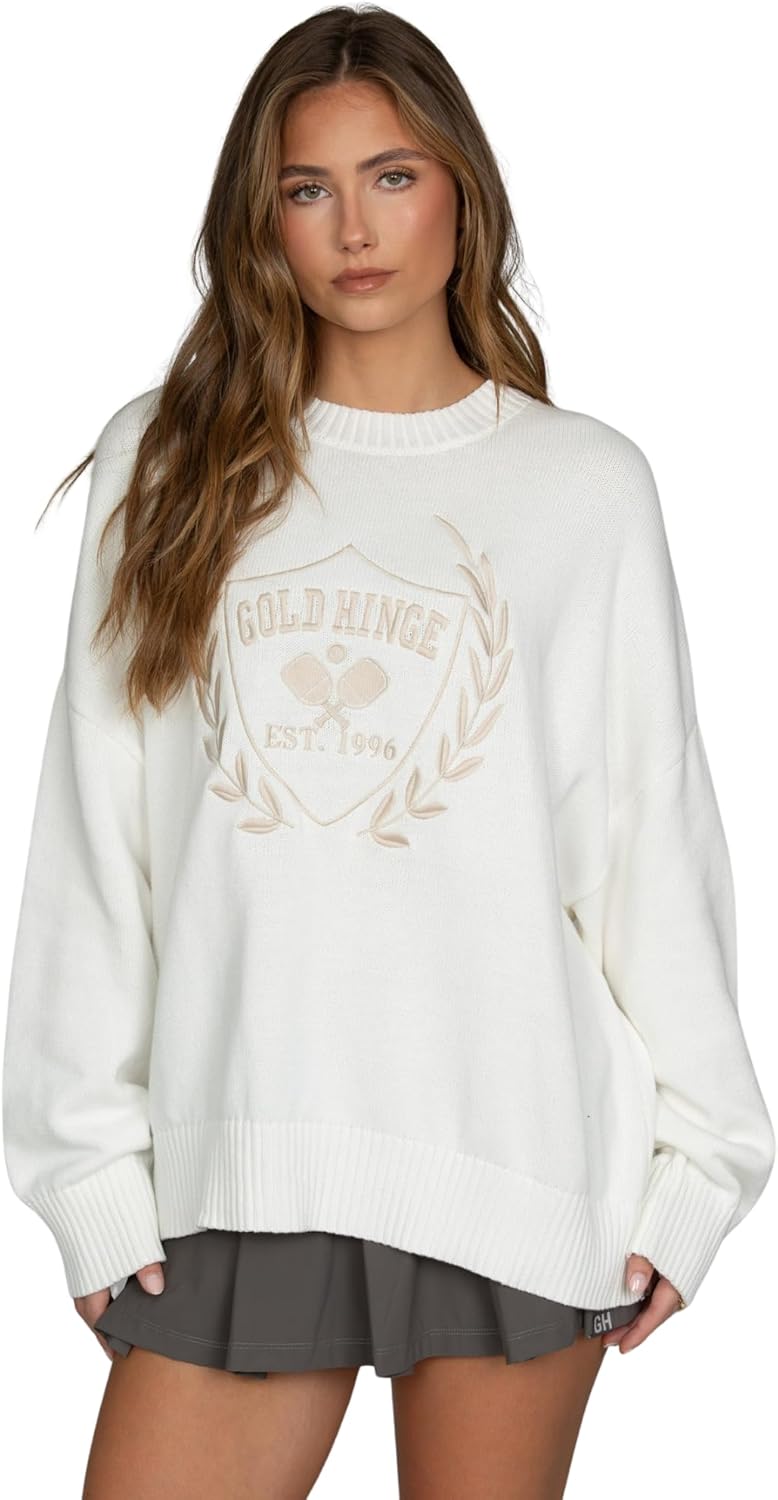 Oversized Crest Sweater
