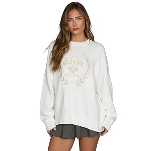 Oversized Crest Sweater