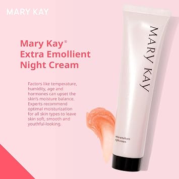 Mary Kay - Extra Emollient Night Cream - 2.1 oz | Deeply Moisturizes Dry Skin, Helps Replenish Overnight Hydration, Non-Comedogenic Formula, Suitable For All Skin Types