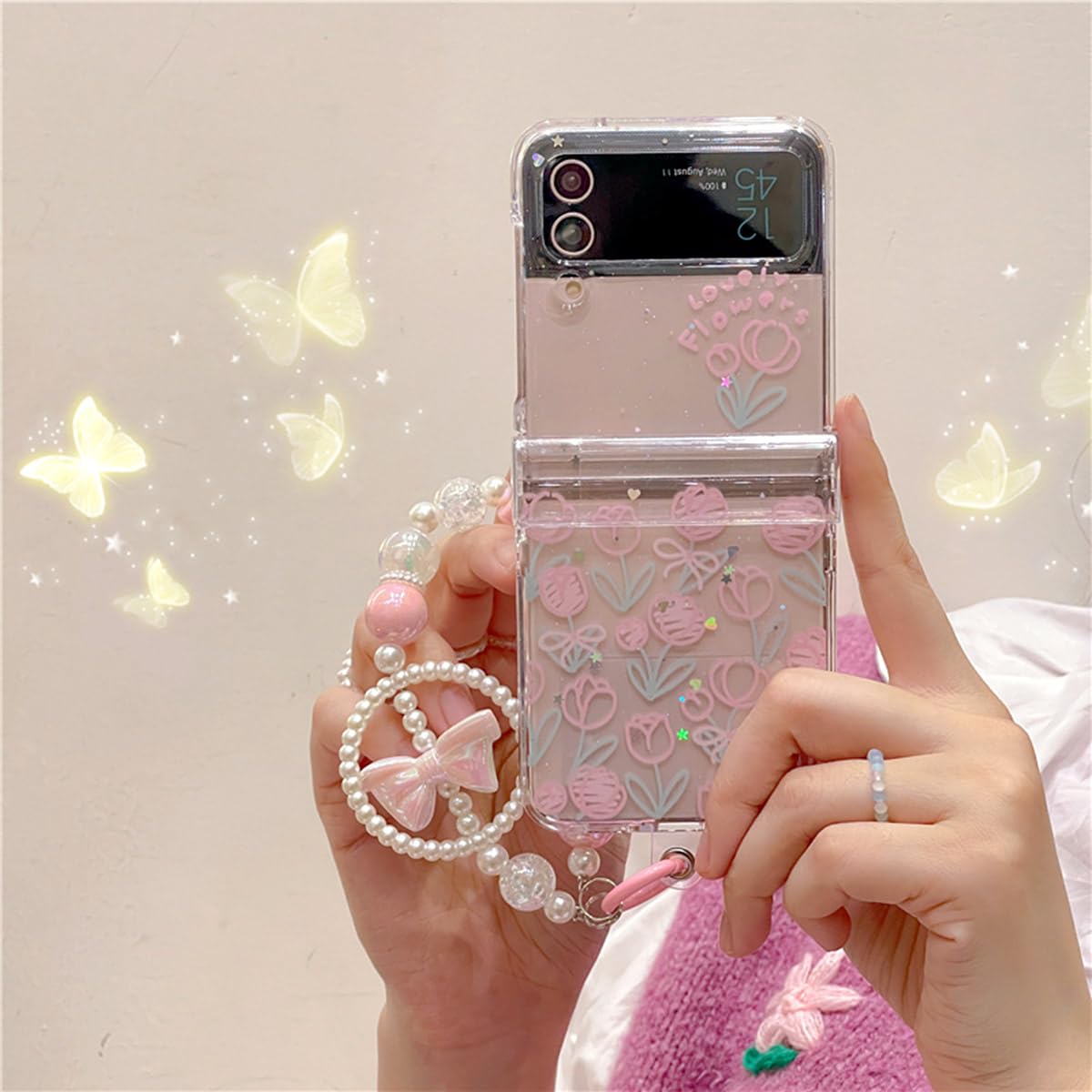 Amazon.com: GO-VOLMON Cute Woman Case for Samsung Galaxy Z Flip 4