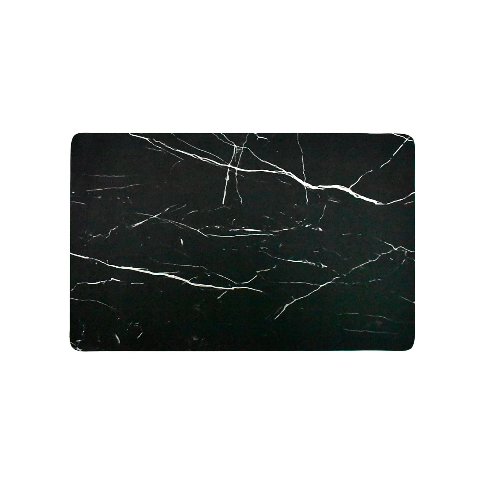 Dish Drying Mat,12" x 19"Coffee Mat for Kitchen Counter, Heat Resistant Coffee Bar Mat with Non-slip Rubber Backed, Hide Stain Anti Absorbent Drainer Mats, Easy to Clean Drying Mat-Marble Black