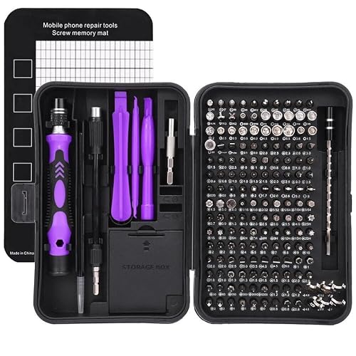170 in 1 Precision Screwdriver Set Professional Electronics Repair Tool Kit with Portable Case Small Kit for Pc Laptop Computer Smartphones