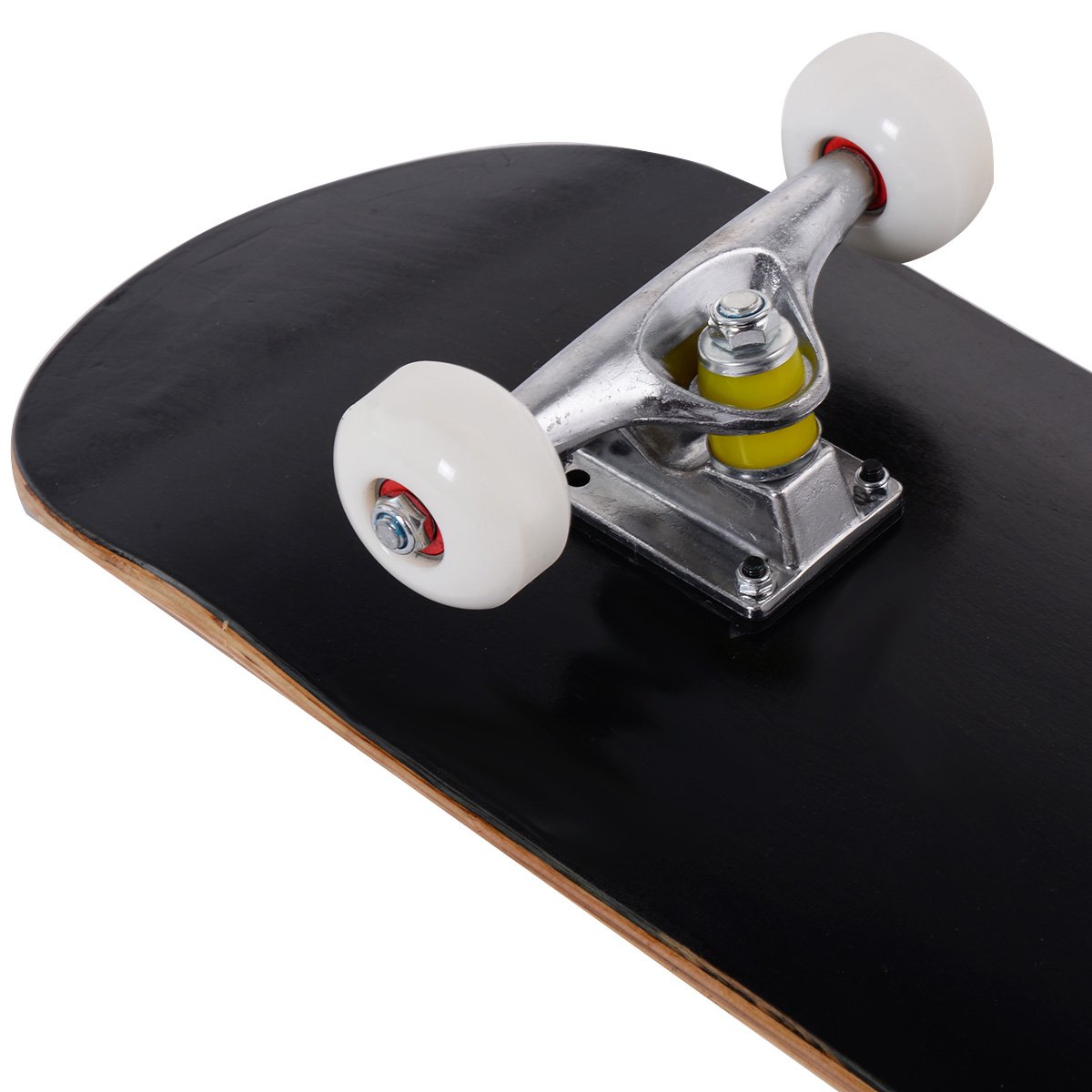 RELAX4LIFE Monopatín Infantil de 7 Capas de Madera de Arce, Skateboard con Rodamientos ABEC-7 y Ejes de Aluminio, Tabla Completa para Principiantes y Niños Menores de 40kg, 79 x 20 cm