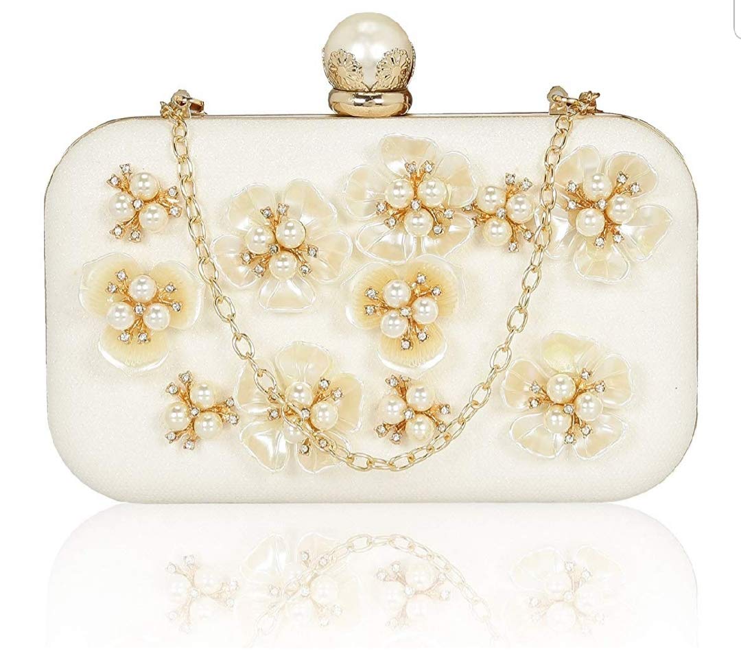 See full amazon price history chart for TOOBA Handicraft Beautiful Pearl Flower clutch bag purse for casual wedding (White) TOOBA Handicraft Beautiful Pearl Flower clutch bag purse for casual wedding (White) (B07MZ5DT5T) Amazon Price History, Amazon Price Tracker