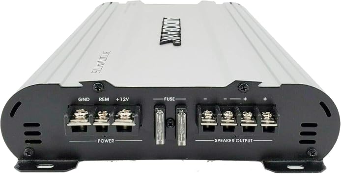Audiobank Monoblock 3000 WATTS Amp Class AB Car Audio Stereo Amplifier P3001 Heavy-Duty Aluminum Alloy Heatsink | Class A-B Operation Remote On/Off Circuit