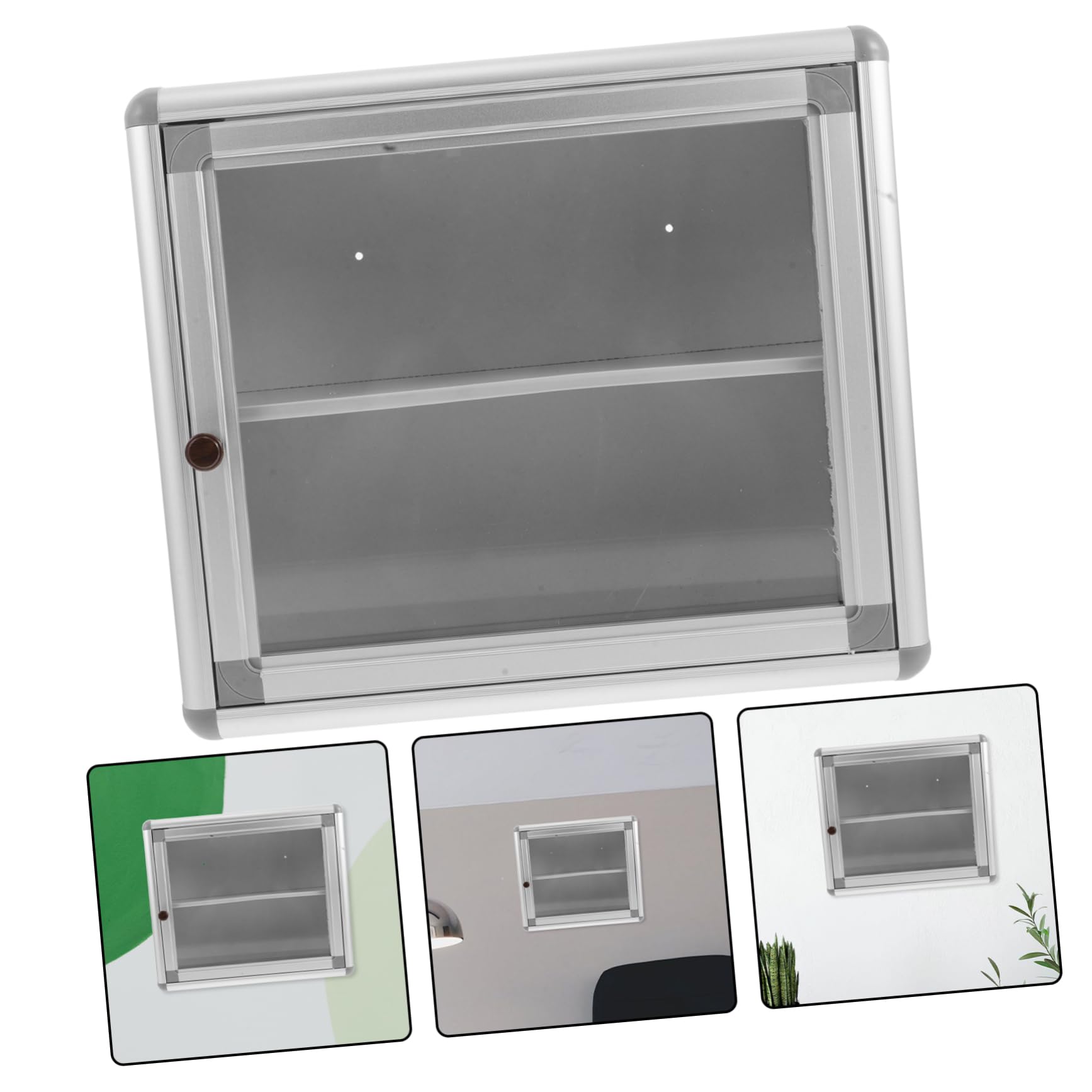 Cabilock Caja Médica Colgante de Metal Pequeña, Organizador de Medicamentos Resistente Intemperie, Montable en Pared, Estuche para Botiquín Casero, Uso en Oficinas y Bancos, Almacenamiento