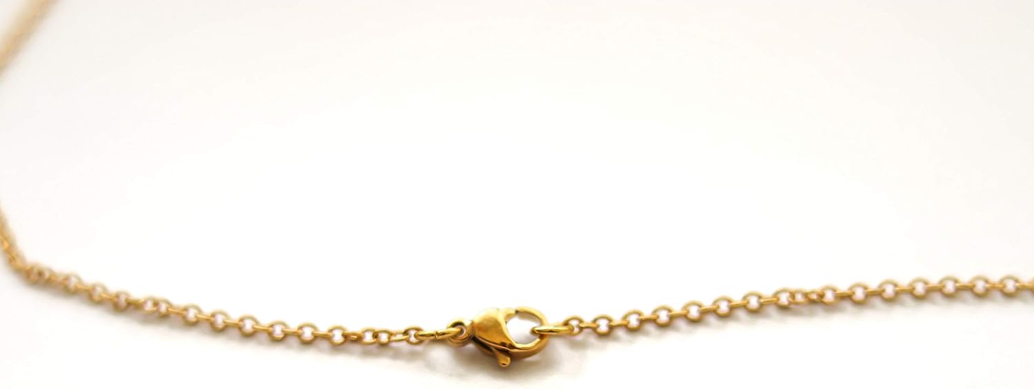 Triangle Necklace, Gold Tone Triangle Pendant Chain Necklace, Stainless Steel Chain, Birthday Gift for Her, Waterproof Geometric Jewelry