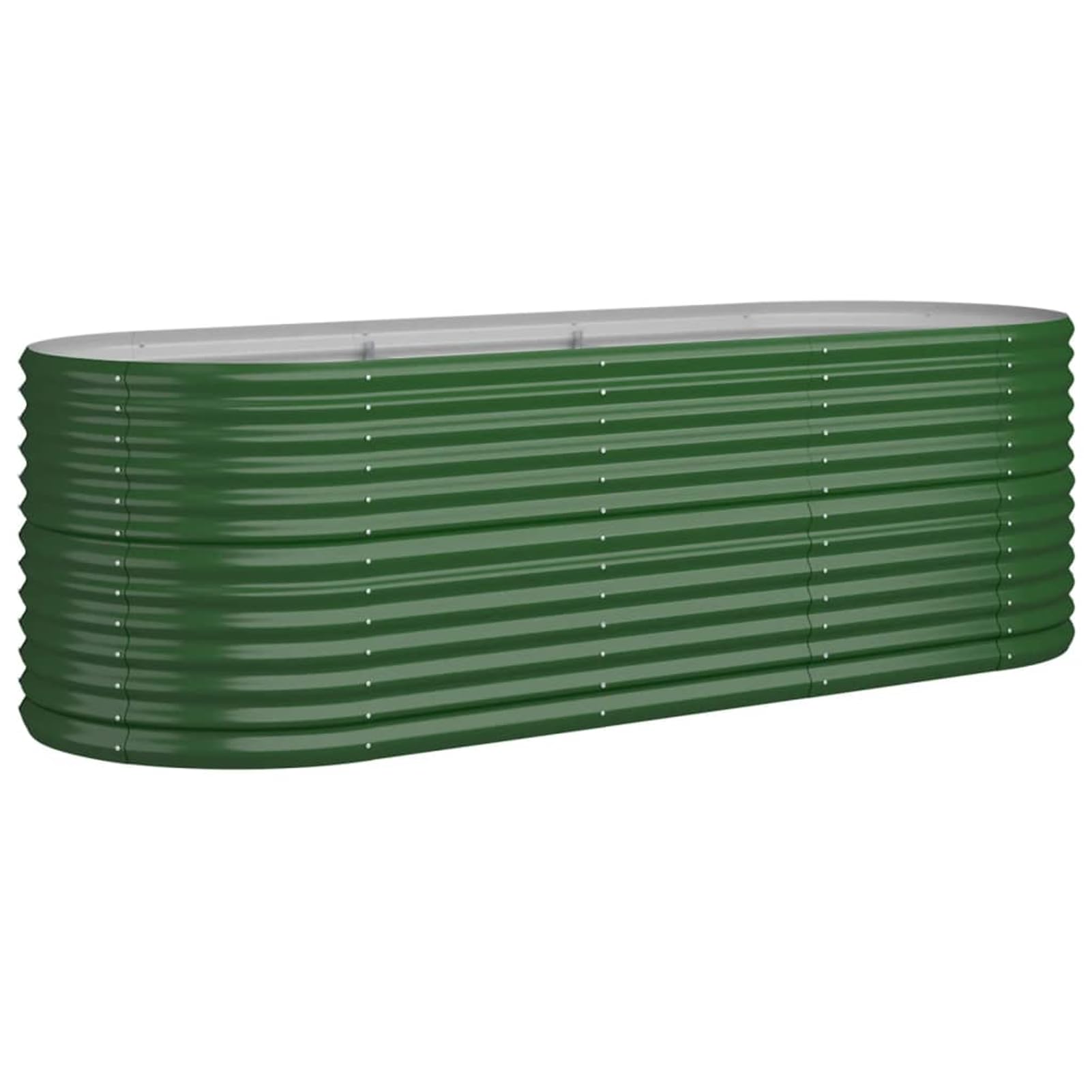 Letto rialzato giardino, struttura in acciaio zincato, dimensioni 224x80x68 cm, fioriera da esterno, vaso per piante, aiuola rialzata, orto domestico, spazio per fiori, coltivazione erbe aromatiche, g