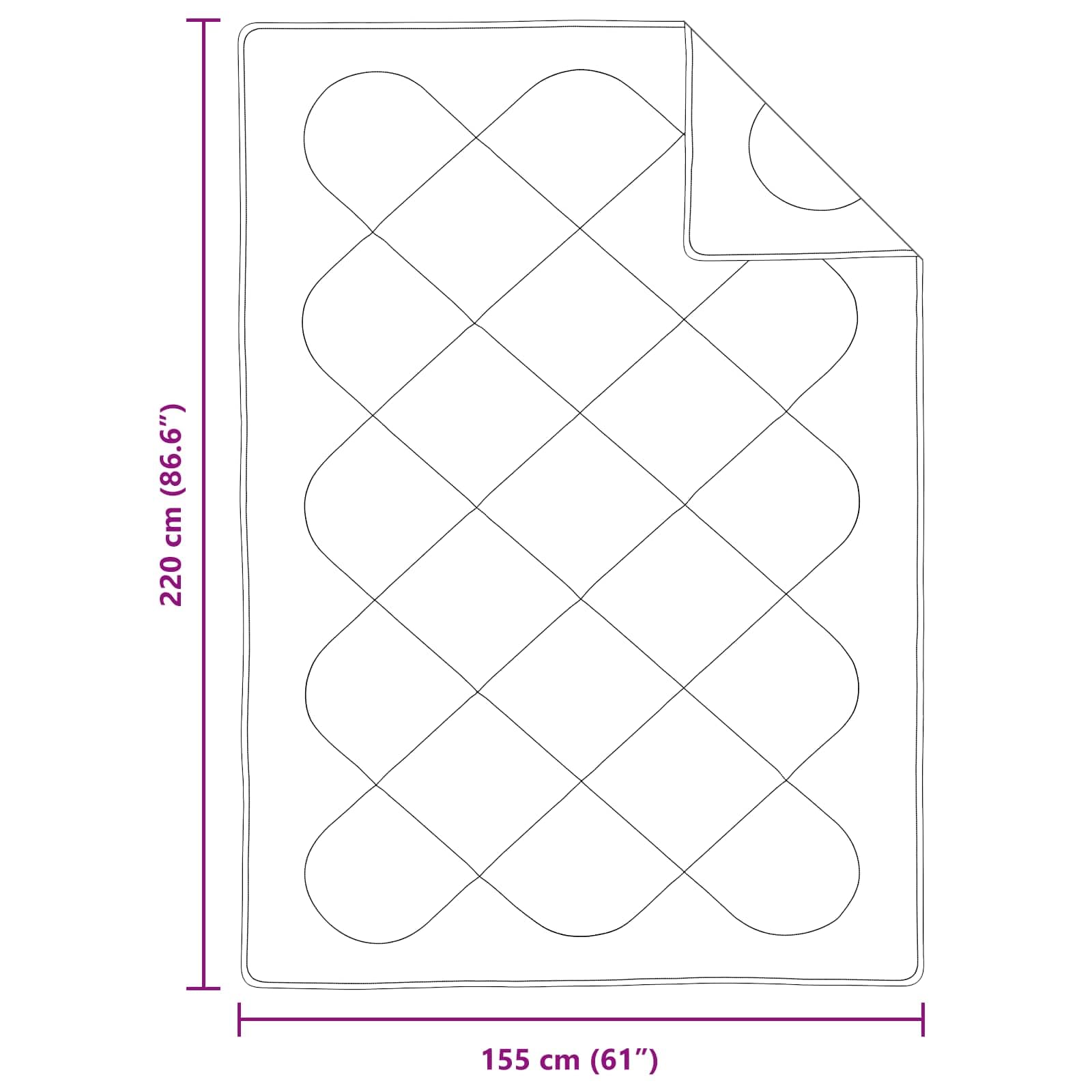 Set di Piumoni con Cuscino 2 PCS Bianco Microfibra, Casa e Giardino,Biancheria,Lenzuola e Coperte, 6.48kg-3376872