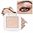 evpct Light Nude Brown Shimmer Single Eyeshadow Palette Makeup for Older Women, Iced Latte Glitter Sparkle Cream Eye Shadow Palette Brightener Makeup for Older Women, High Pigment Monochrome Eyeshadow