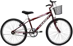 Bicicleta Aro 24 Feminina Saidx Quadro em Aço Freio V-Brake