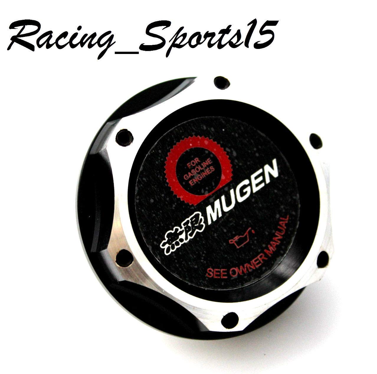 JDM MUGEN HONDA/ACURA BLACK BILLET ENGINE OIL CAP CIVIC ACCORD S2000 INTEGRA