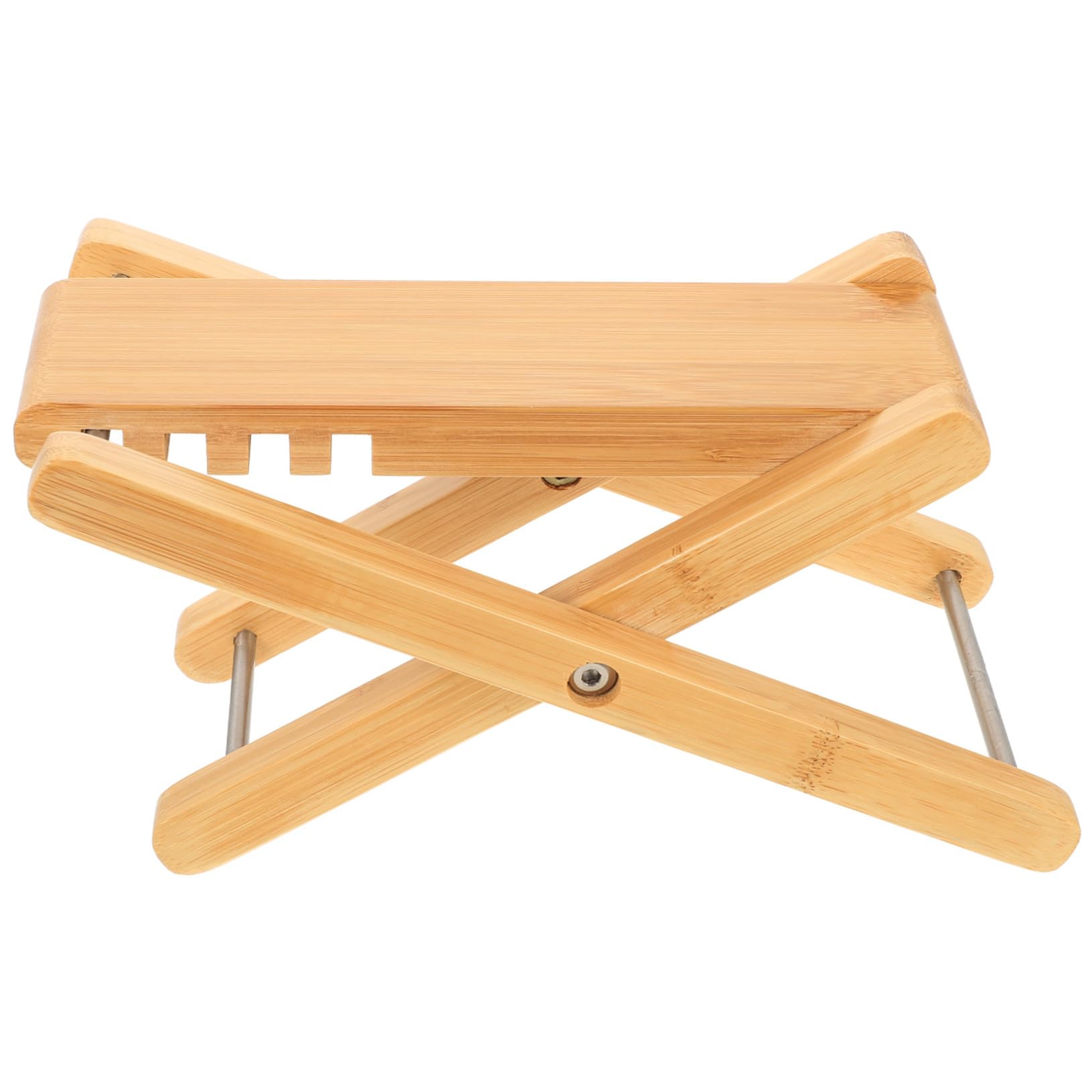 Fußstütze aus natürlichem Holz Klappbar Höhenverstellbar Gitarren Fußbank Pedal für Gitarrenspieler Ergonomisch Faltbar Praktisch
