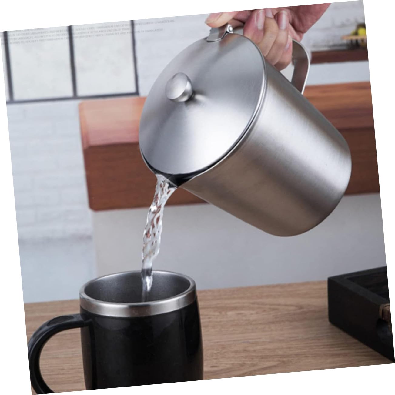 Tasse à Mesurer Avec Couvercle Pichet Gradué Pour Latte Lait Café Expresso