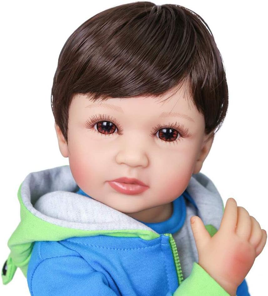 格安 女の子のための手作りの手描きのシリコンボディ 赤ちゃんのための防水おもちゃ55cm ルートブラウンの髪 新品未使用 正規品 Smileglenellyn Com