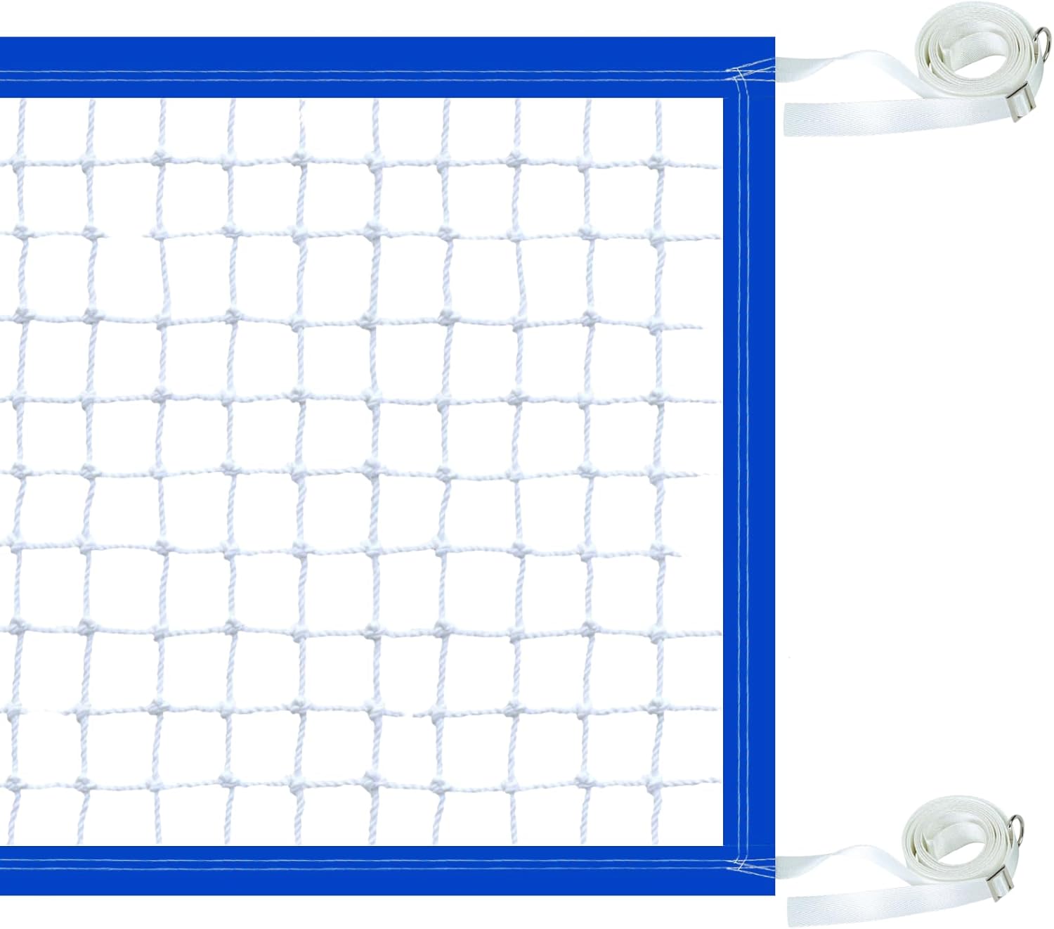 pool volleyball net replacement 15x3 ft extended length 15ft-26ft adjustable with heavy duty steel buckle upgraded waterproof & durable nylon straps for swimming (net only)