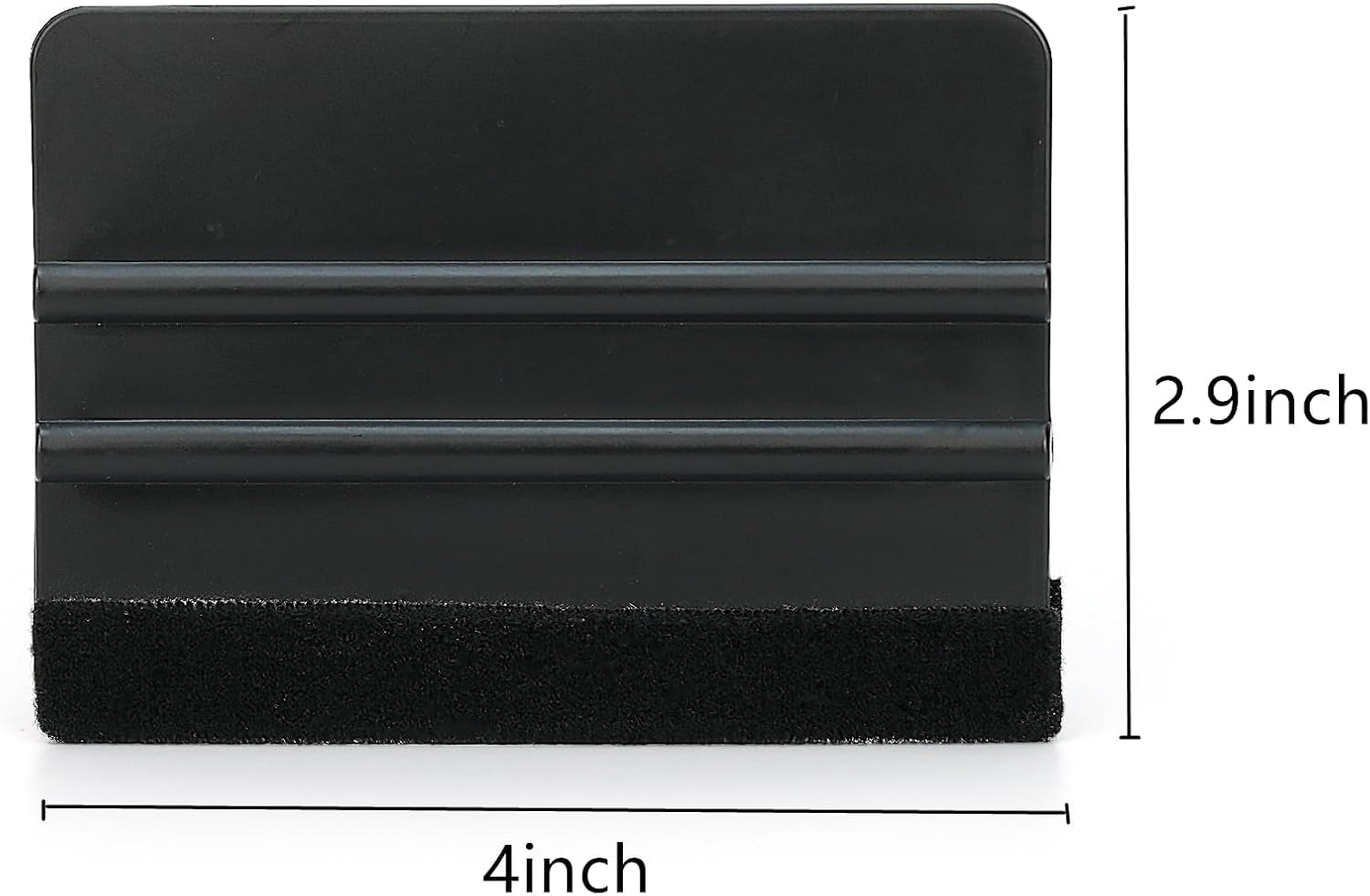 Umaki 4Piece Plastic Squeegee Set, 8IN/6IN/5IN/4IN, Window Tint Squeegee Vinyl Wrap Squeegee with Felt Edge, Wallpaper Tools Decal Applicator Vinyl Scraper, Perfect Smoothing/Cleaning Solutions