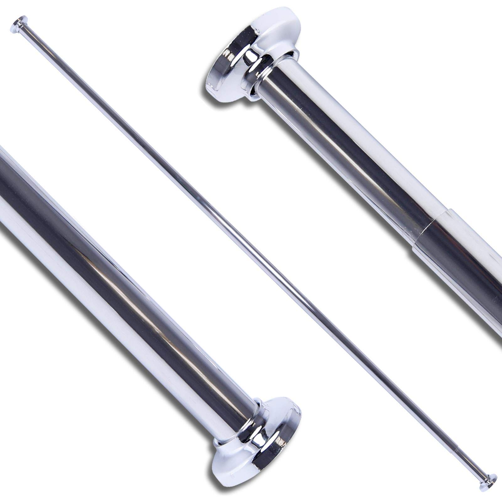 Homecentre Silver Home Centre Extendable Shower Curtain Rail Rod 70-120Cm Telescopic Pole Closet Hanging
