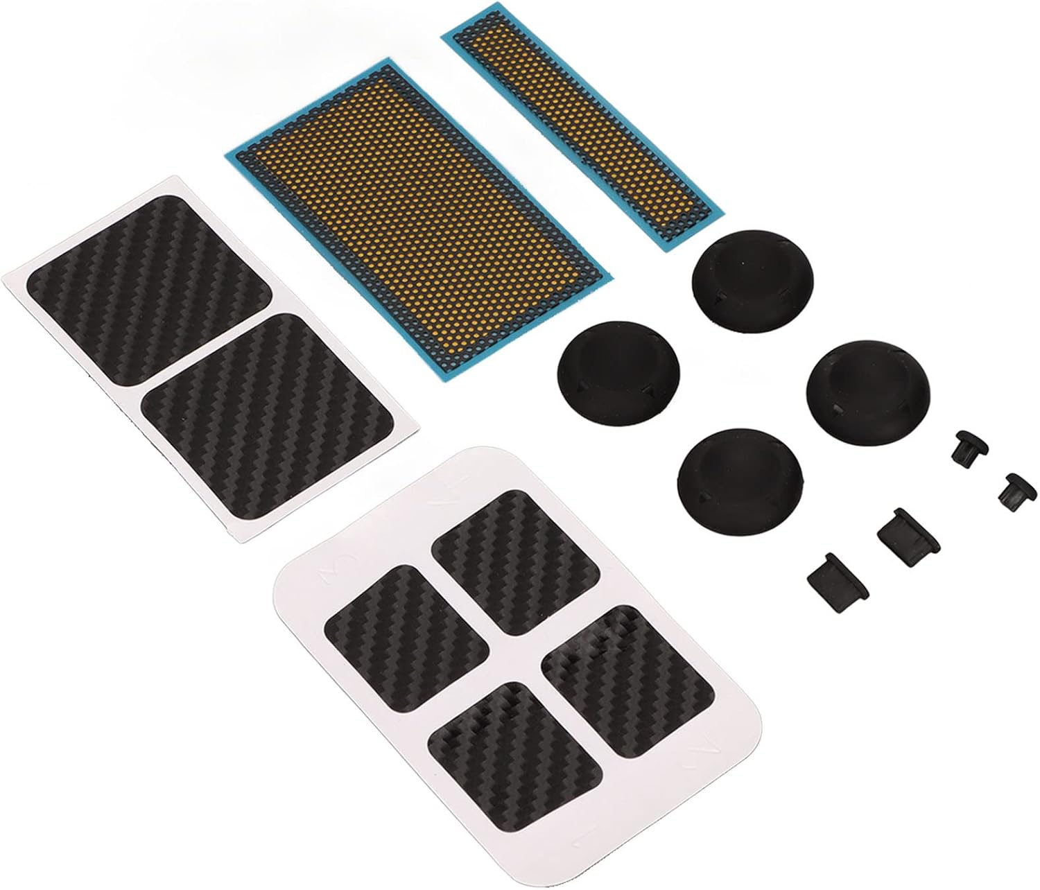 Game Console Protection Kit Stylish Stickers Dust Screen Dust Plugs for 12 Pieces Silicone Joystick Caps