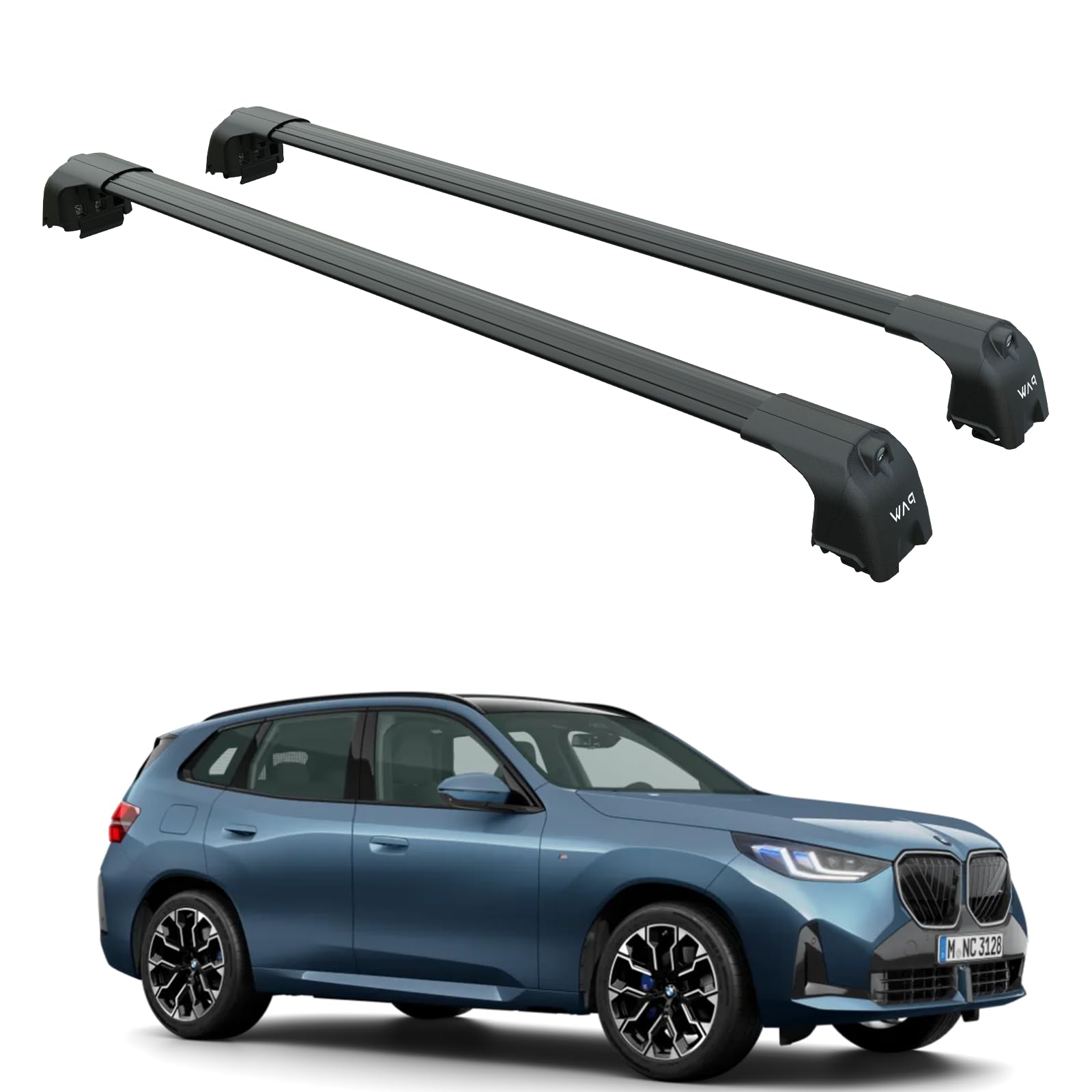 Fits BMW X3 Roof Rack Cross Bars -F25,G01&G45 with Flush Roof Rails,330 lbs Capacity,Alum…