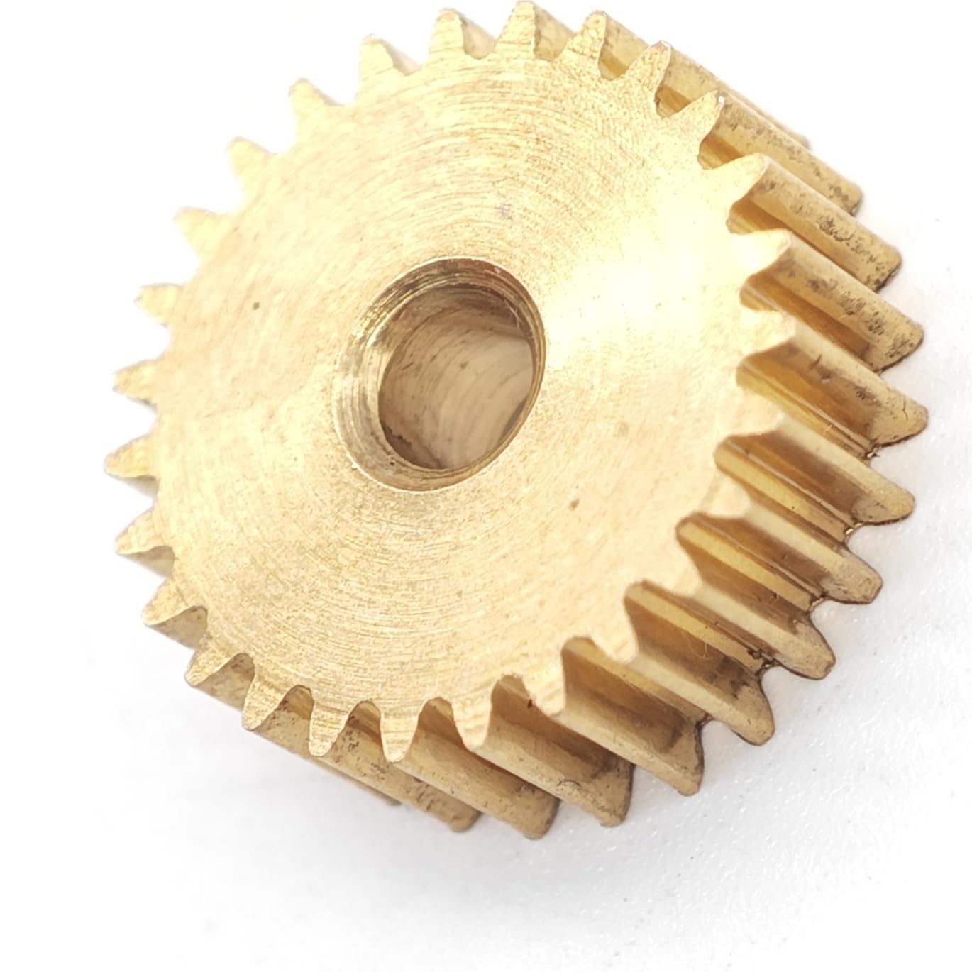 0,6M 140T Messing-Stirnrad mit geraden Zähnen, Ritzel, Modul 0,6, 140 Zähne, flaches zylindrisches Zahnrad, Getriebe, mechanisches Zahnrad Mechanisch(3mm bore)