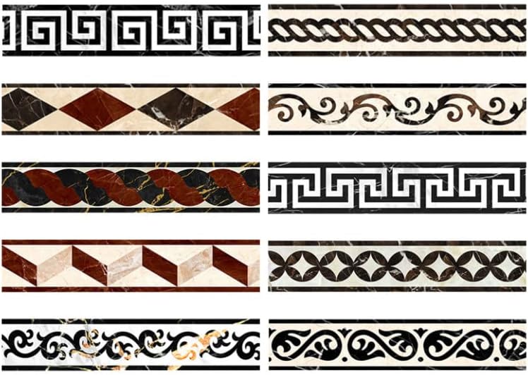 Self-Adhesive 3D Wallpaper Border， Border 10cm x 5m Roll for Home Decor(Bd007)