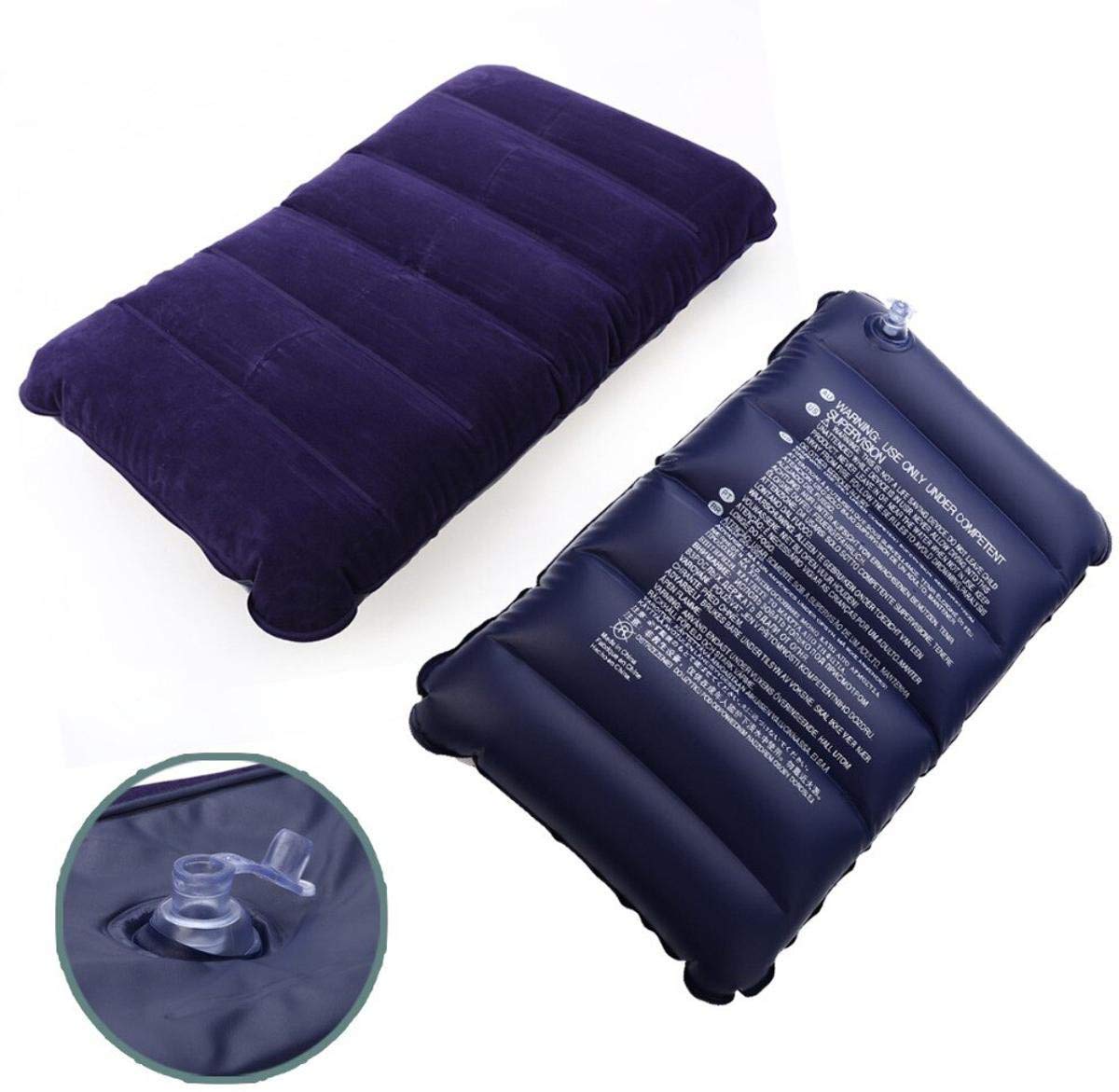 Air Solid Sleeping Pillow Pack of 2,Air Pillow (Blue)-image-35