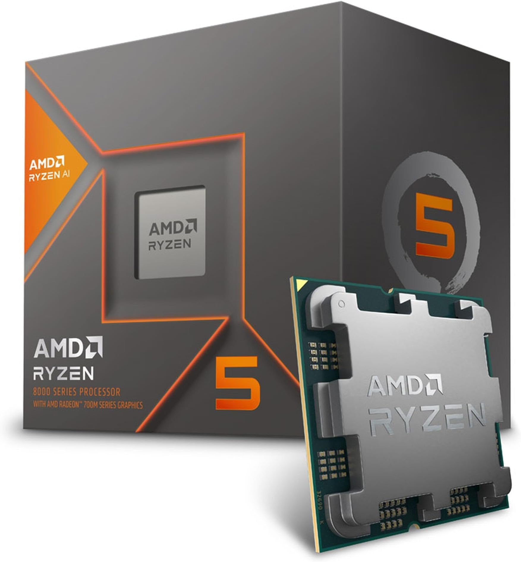 AMD Ryzen 5 8600G 4.3 GHz 6-Core Socket AM5 16MB L3 Cache Desktop CPU Processor