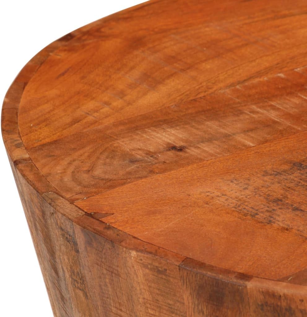 vidaXL Coffee Table Natural Wood Tones Solid Rough Mango Wood Low