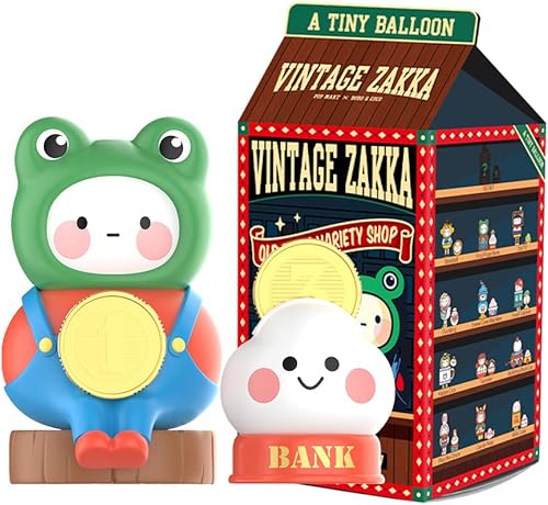 POP MART BOBO & Coco - Figuras de caja ciega vintage de ZAKKA, caja de juguetes de diseño aleatorio para decoración moderna del hogar, juego de