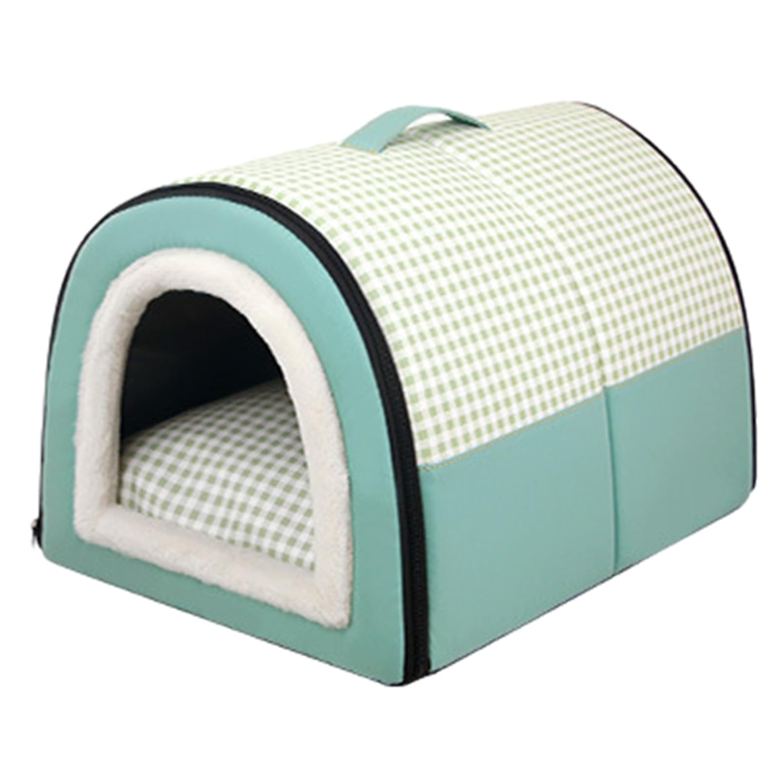 Cuccia per animali domestici, tenda chiusa per gatti, cuccia invernale per | cani e gatti, semi-chiusa, autoportante, con rimovibile e lavabile, a prova di graffio, per cani e gatti di piccola