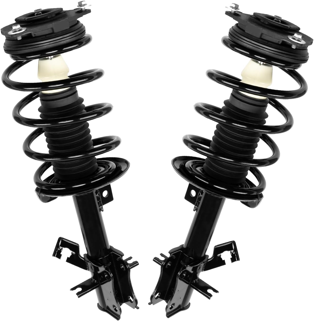 Front Pair Complete Struts Shocks Assembly with Coil Springs Replacement for Nissan Sentra 2007 2008 2009 2010 2011 2012 Suspension Kit 172378 172379
