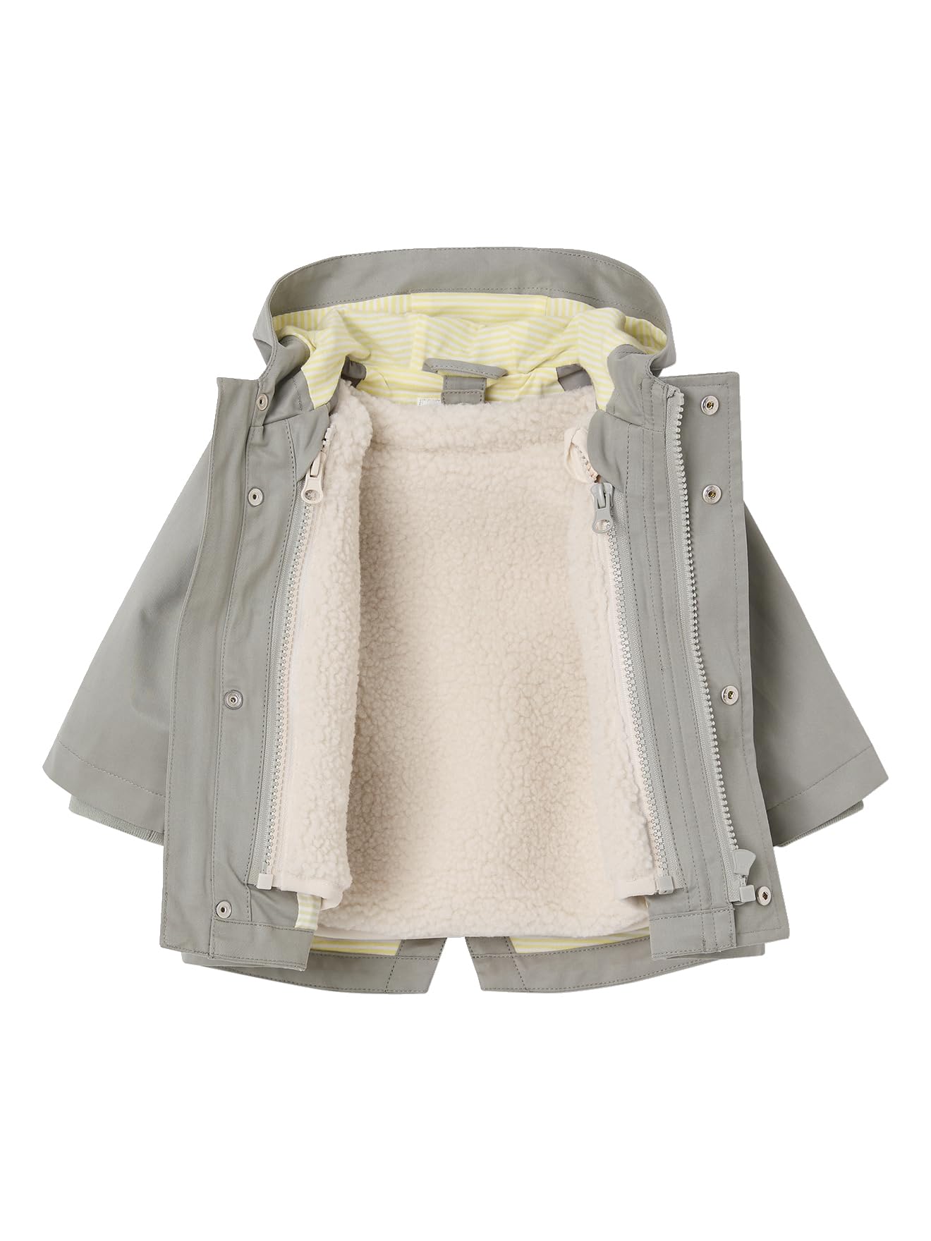 Vertbaudet Baby 3-in-1-Übergangsjacke mit Teddyfleece-Weste