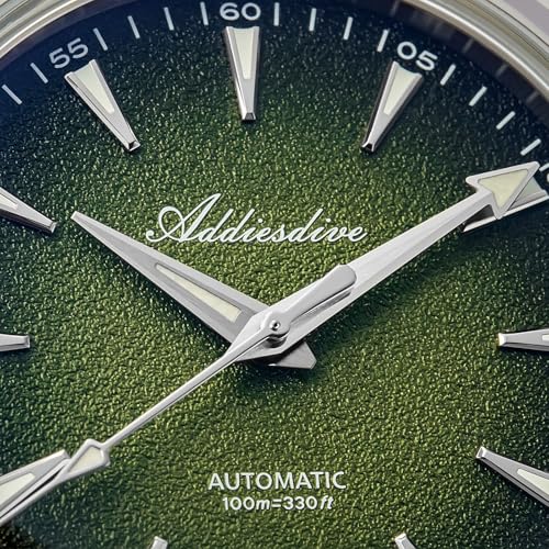 Image of ADDIESDIVE Mens Watch Automatic NH35 /8215 200M Luminous Easy to Read Dial Wrist Watch Minimalist Fashion Simple Watch Analog Date with Leather Strap and Bracelet