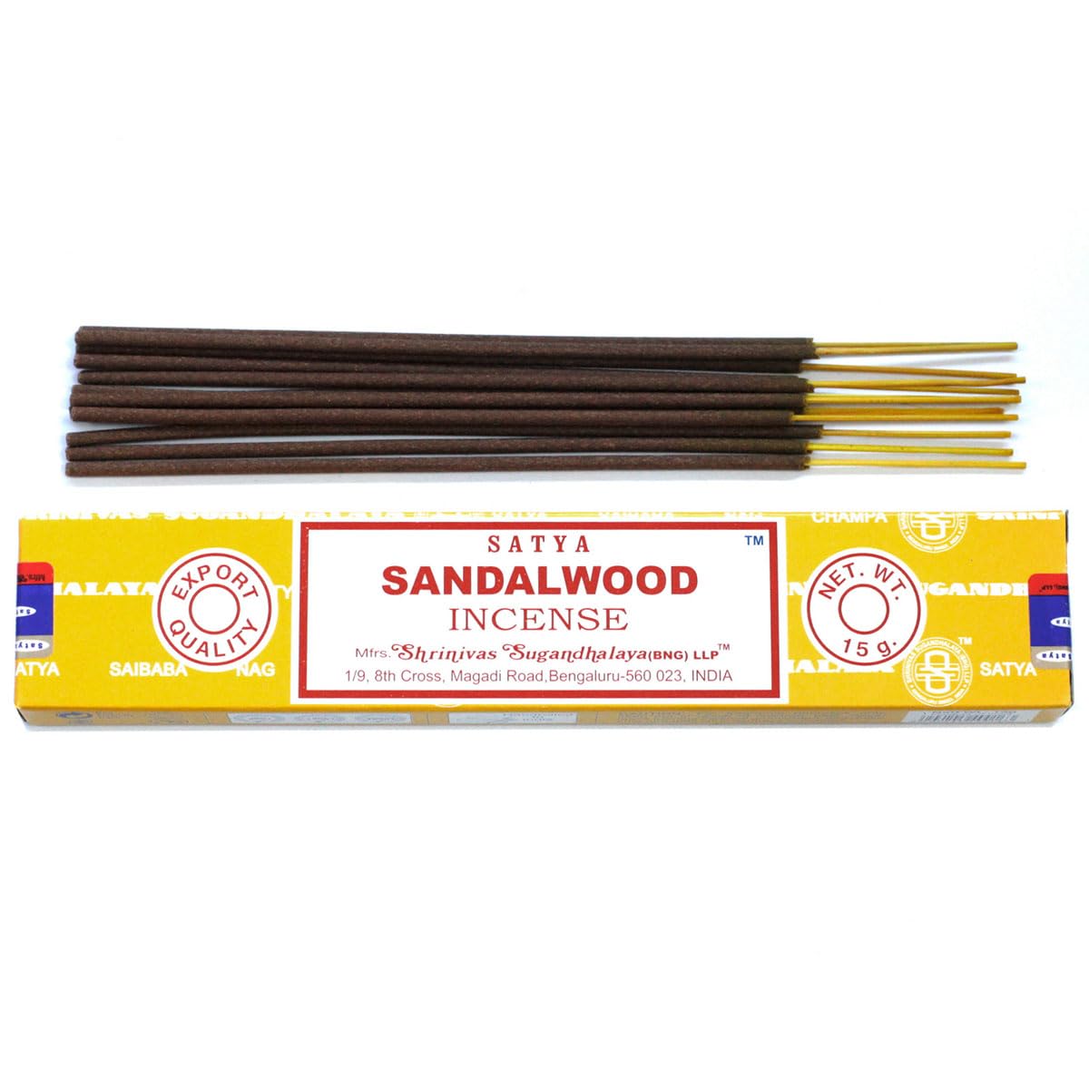 Incense Satya Nag Champa Sandalwood 15 grams or about 15 Sticks