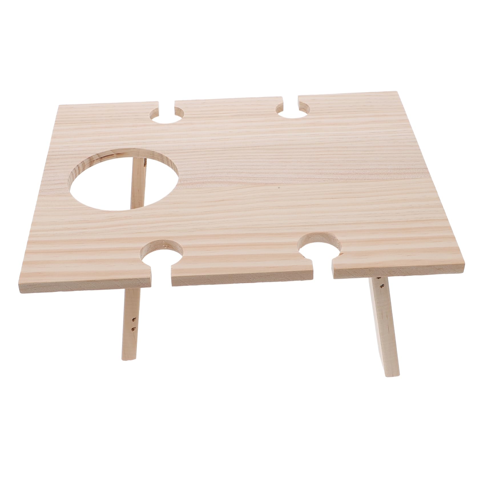 Table pour camping et plage en bois Abaodam, idéale pour le service de vin