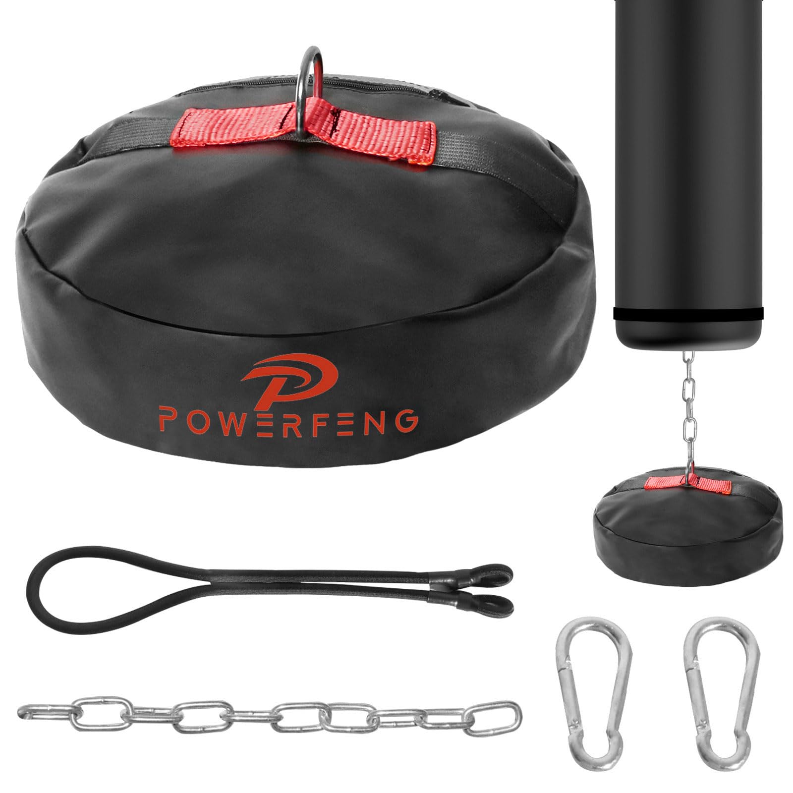 Doppelendiger robuster Sackanker: Robuster Bodenanker für Boxsäcke – Boxsack-Ständer, Gewicht, Boxzubehör, Kerntraining, Gewichtstasche für Fitnessstudio, Zuhause