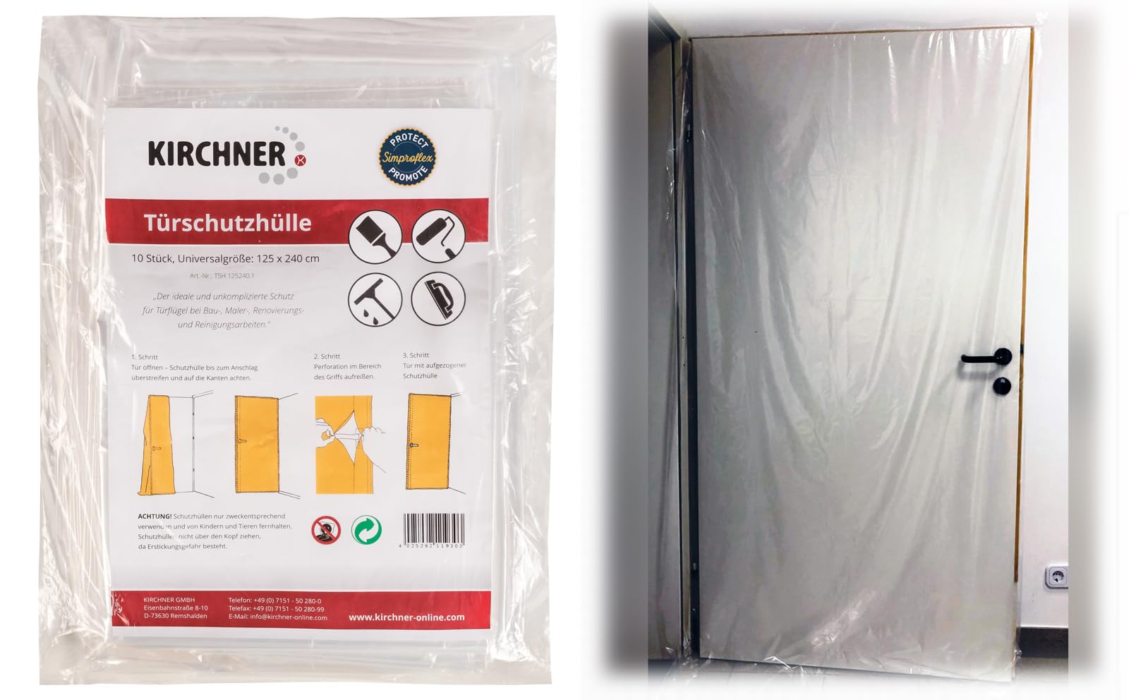 10 X Simproflex Door Protective Cover 125 X 240 Cm | Door - View #10