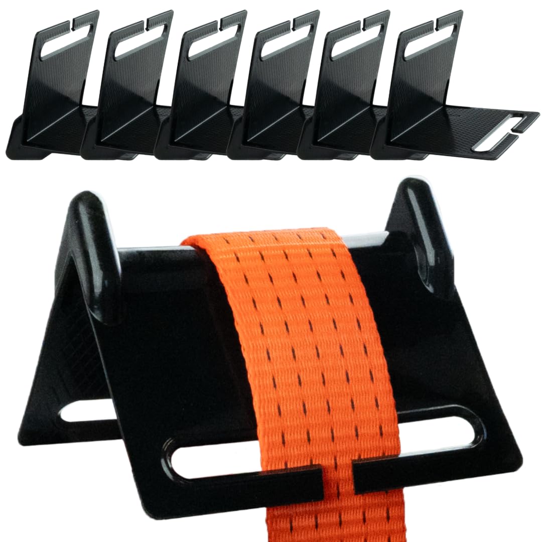 Lot de 6 sangles de protection des bords pour sangles de 2,5 à 10 cm de large, protection des bords, sangle d'arrimage, angle de sécurité de charge, protège-bords professionnel, protection des bords,