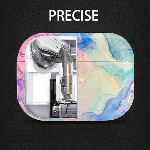 Miniatura 5 de Funda para Airpods Pro de 21 generación Marble 201920222023, bonita funda protectora impresa de piel dura para mujeres y niñas para Apple iPod Pro