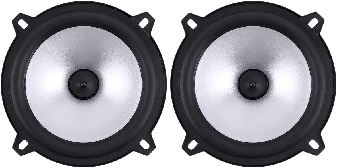 2pcs 60W 2 Way Car Coaxial Automobile Car Hifi Full Range Frequency Sensitivity Power Loudspeaker (5 Inch)