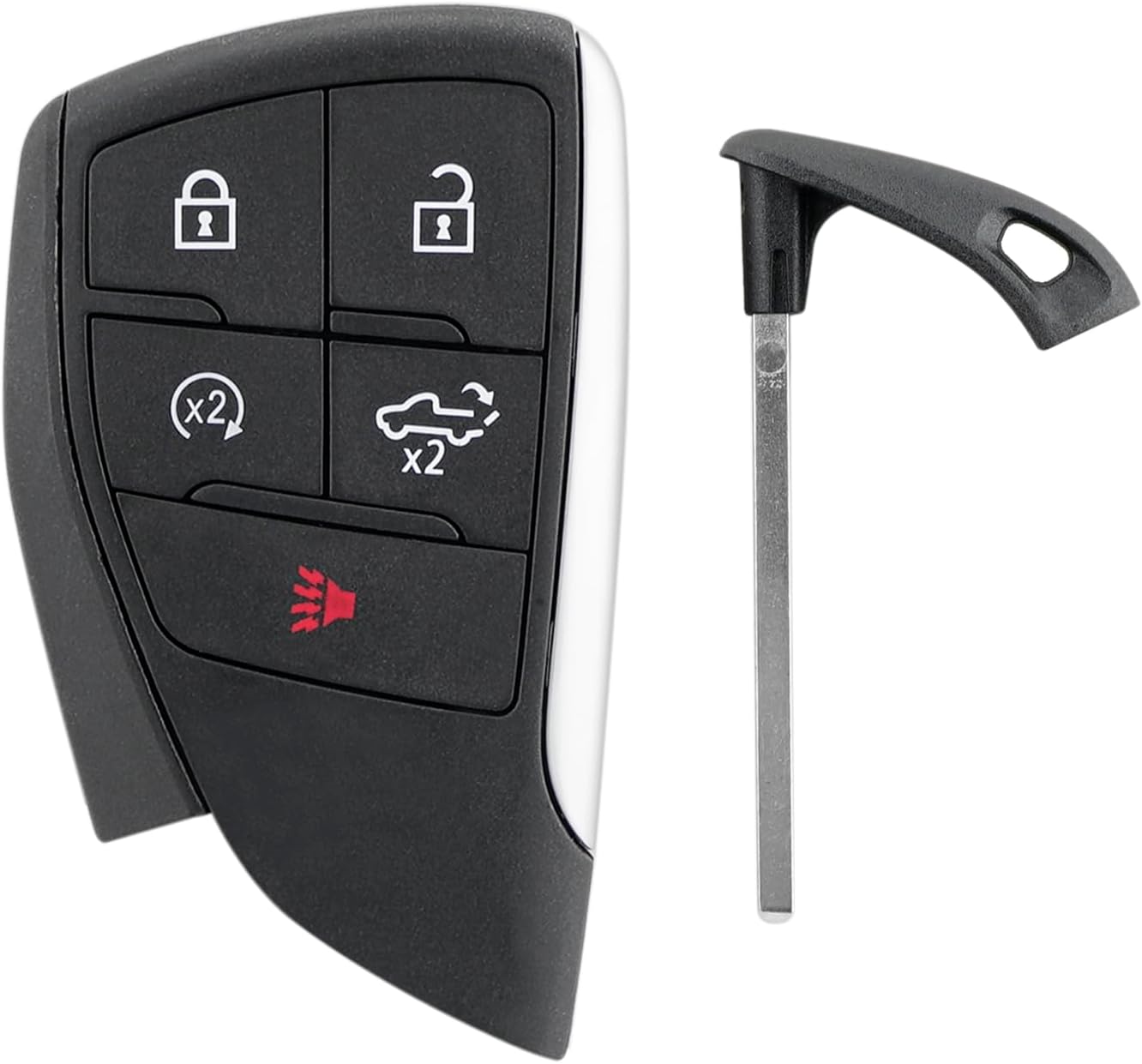 Key Fob Remote Replacement Fits for 2022 2023 2024 GMC Sierra 1500 2500 3500 Chevy Silverado Proximity Smart Key Car Keyless Entry Remote 433Mhz YG0G21TB2