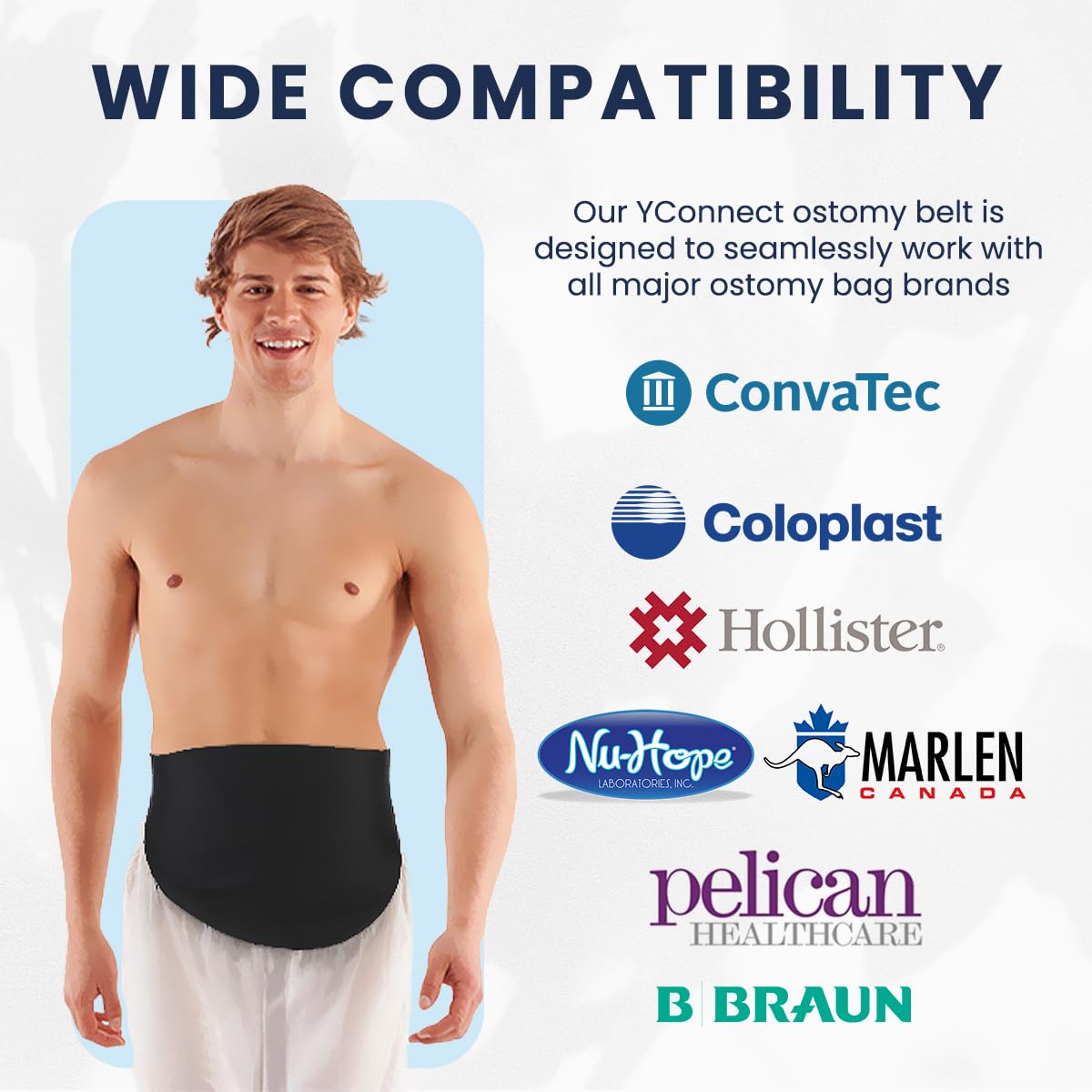 Ostomy Belt for Men & Women | Colostomy Ostomy Bag Covers for Sports | Discreet Ileostomy Belt | Ostomy Bag Cover | Ostomy Wrap Abdomen | Inner Pocket to Hold Ostomy Pouch (Black, Medium) - Image 5